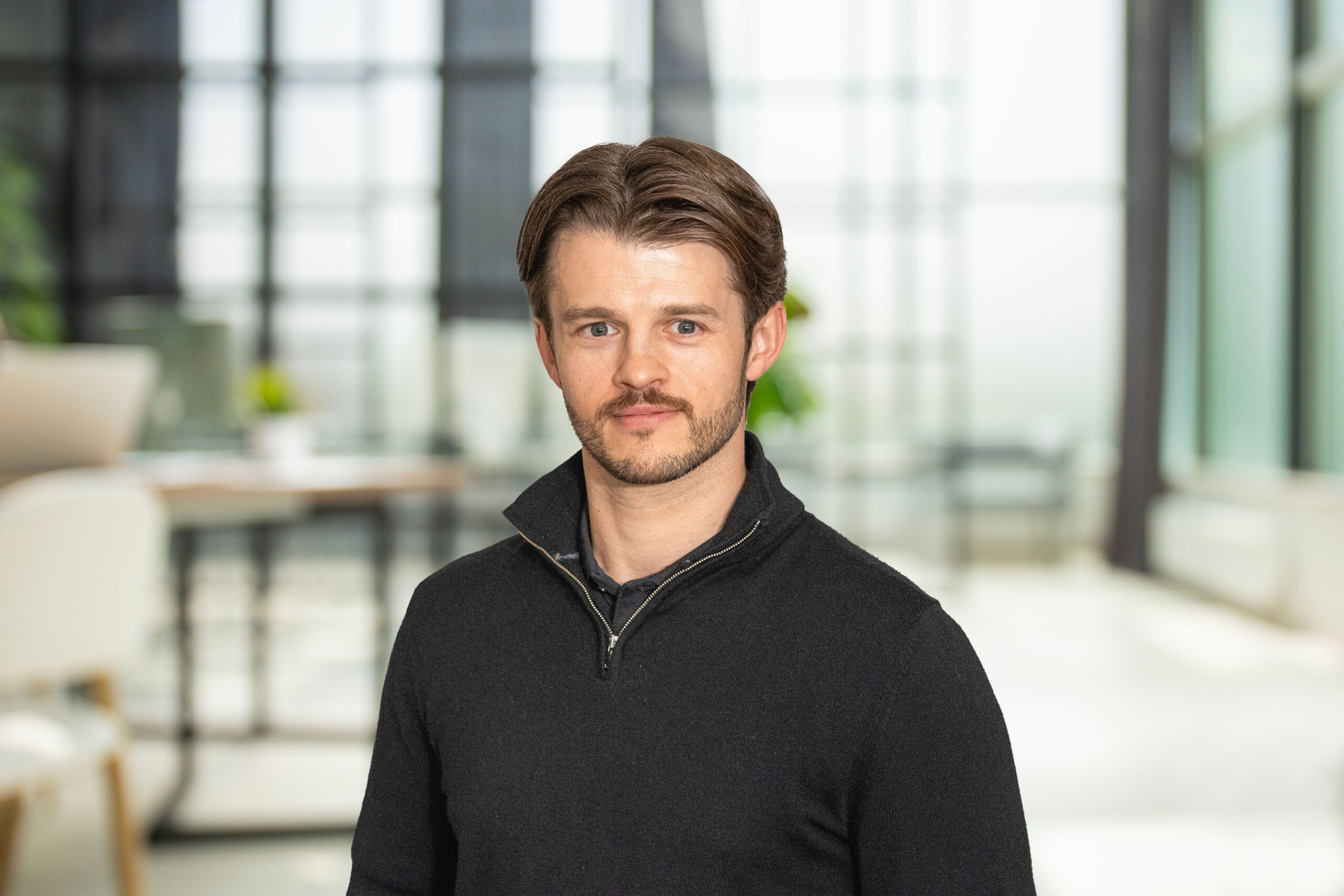 Business office without people with blurred bokeh background