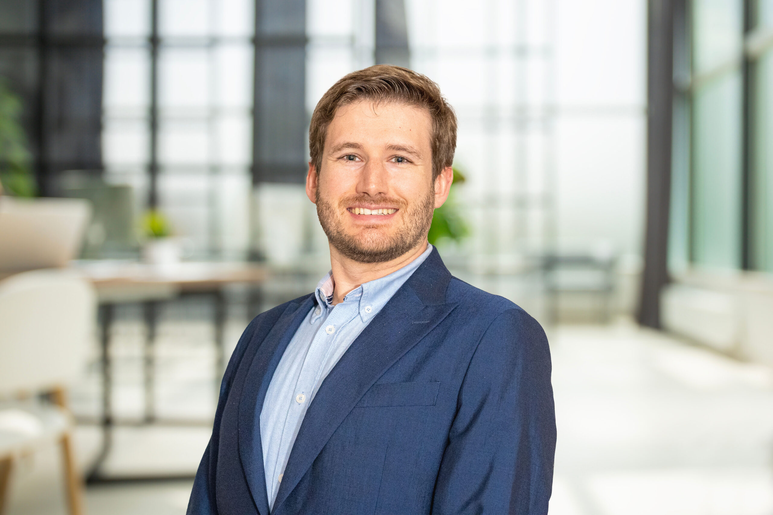 Business office without people with blurred bokeh background