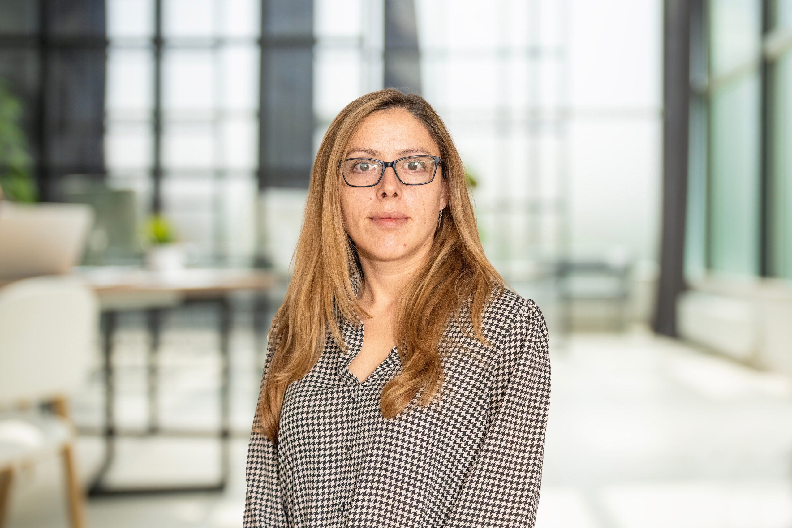 Business office without people with blurred bokeh background