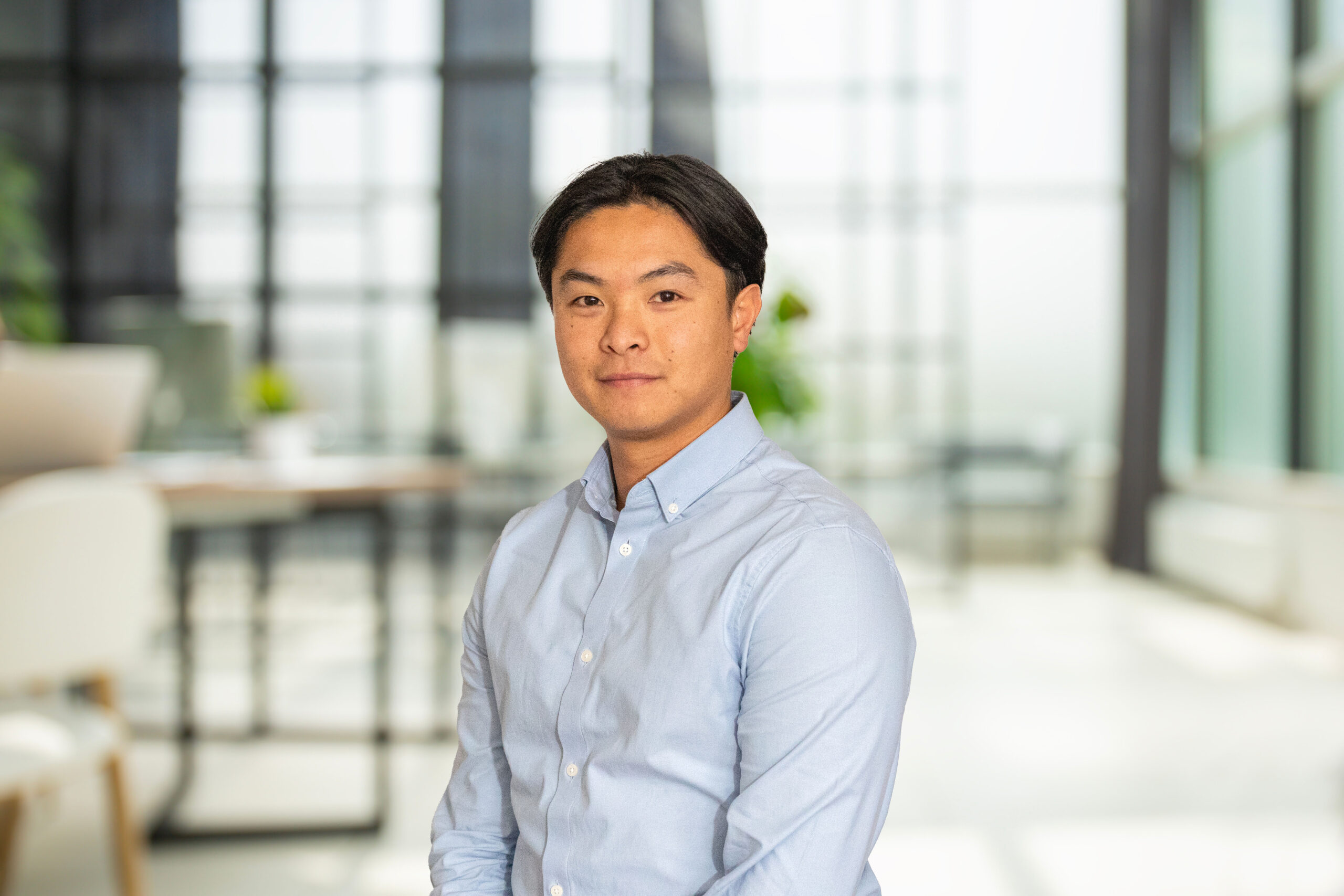 Business office without people with blurred bokeh background