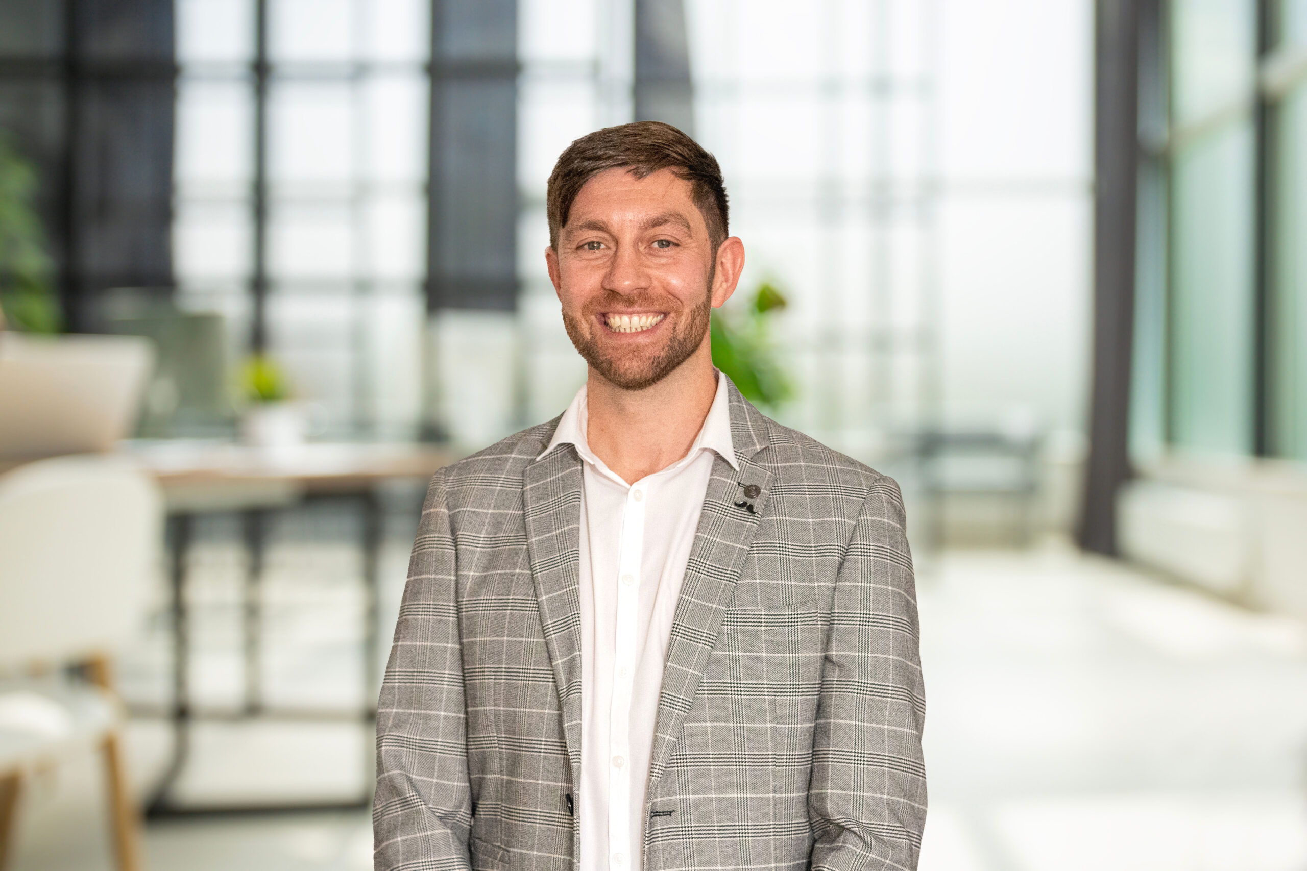 Business office without people with blurred bokeh background