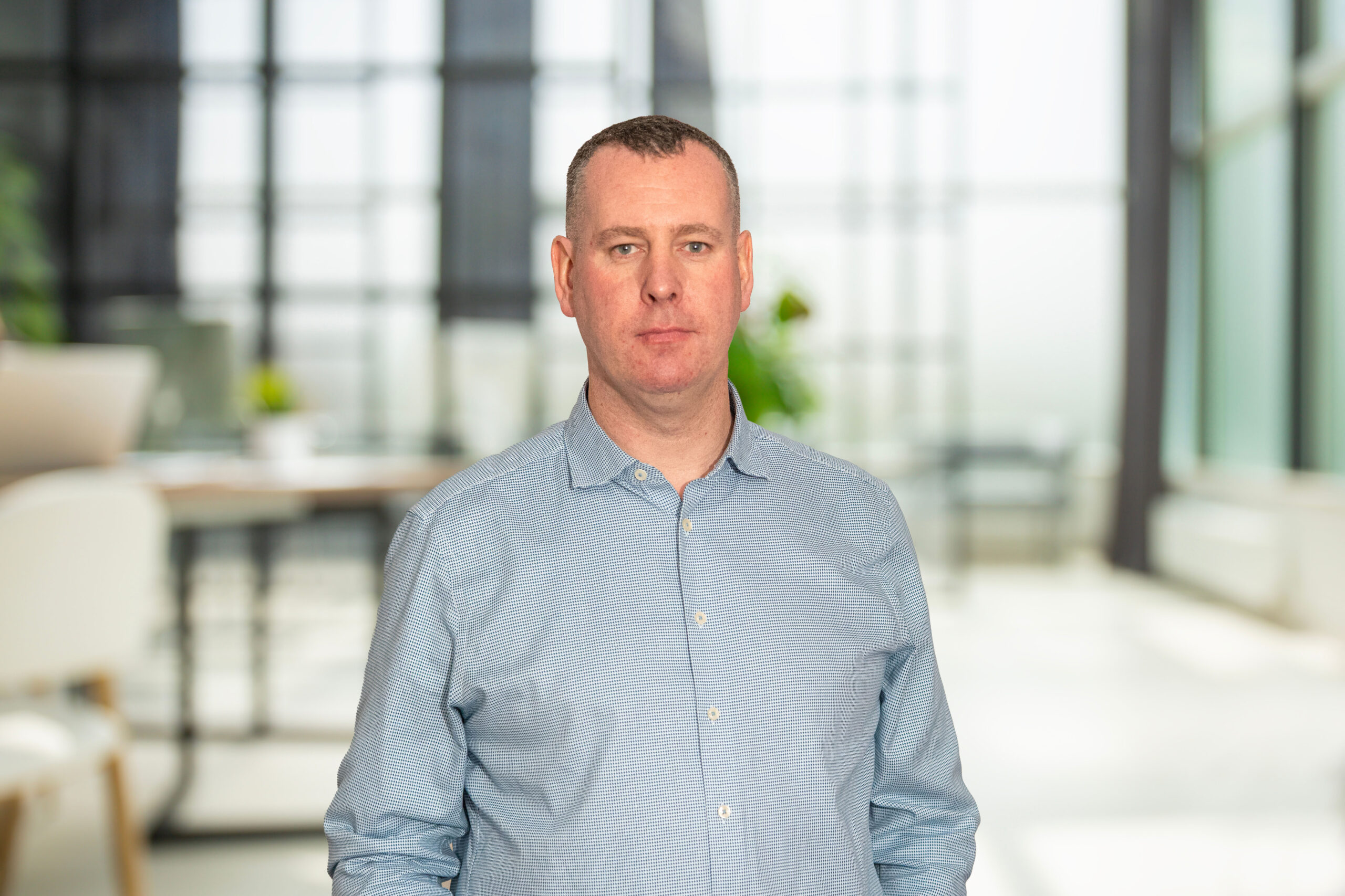 Business office without people with blurred bokeh background