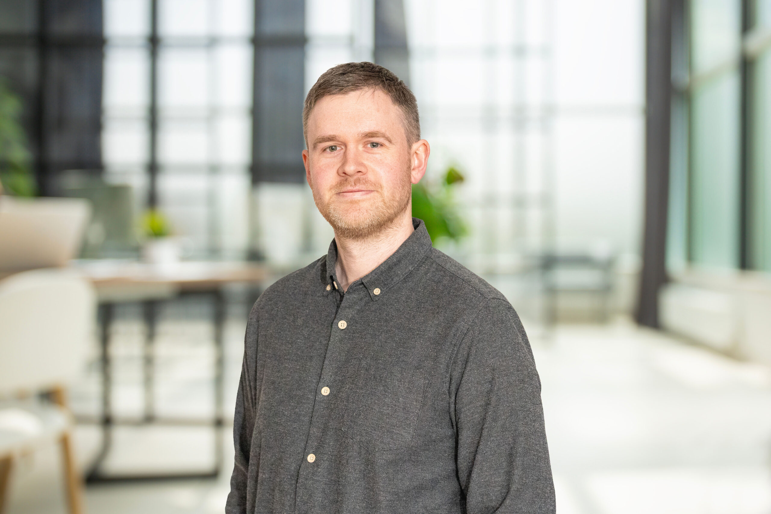 Business office without people with blurred bokeh background