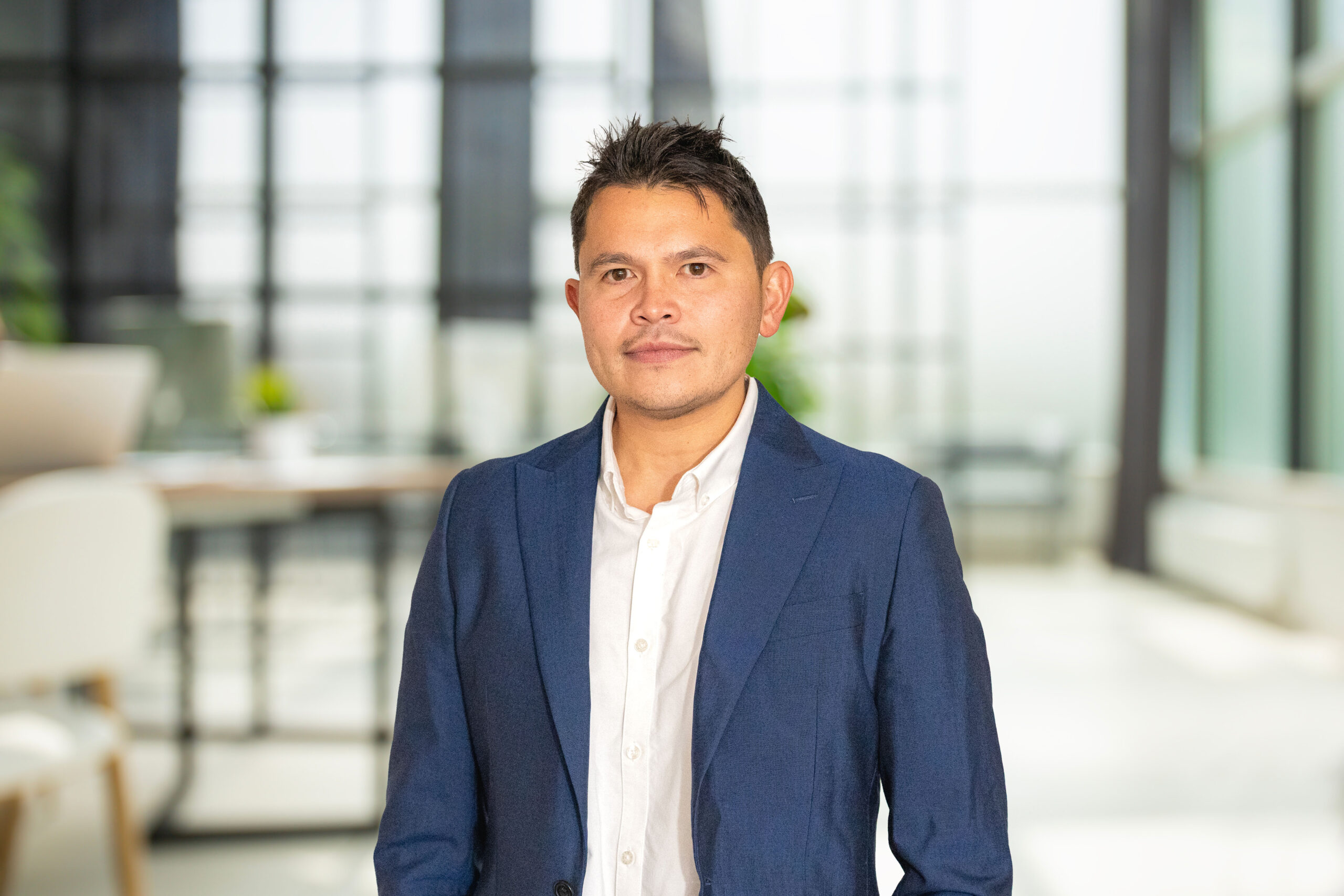 Business office without people with blurred bokeh background