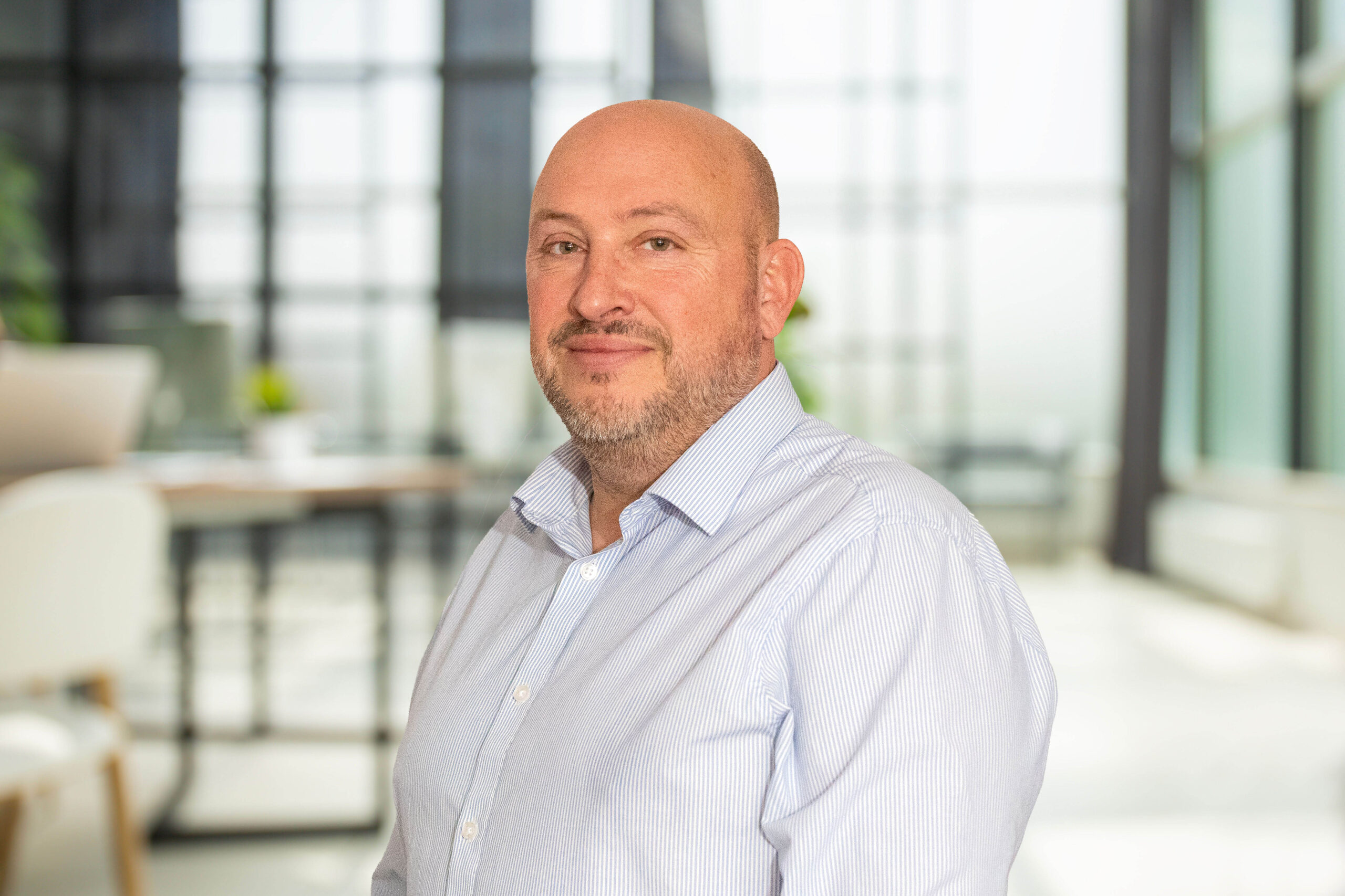 Business office without people with blurred bokeh background