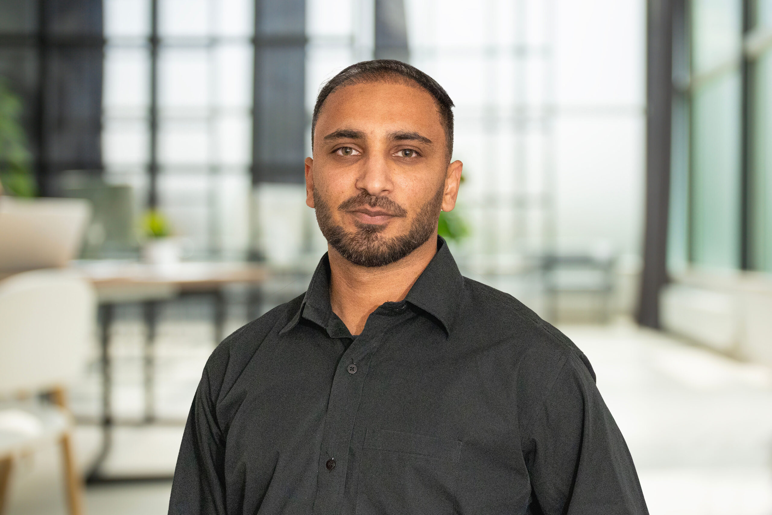 Business office without people with blurred bokeh background