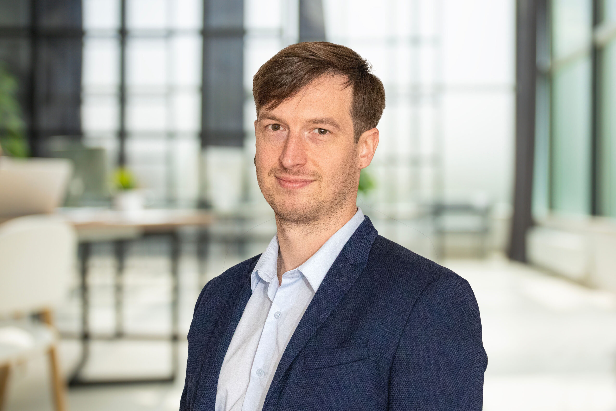 Business office without people with blurred bokeh background