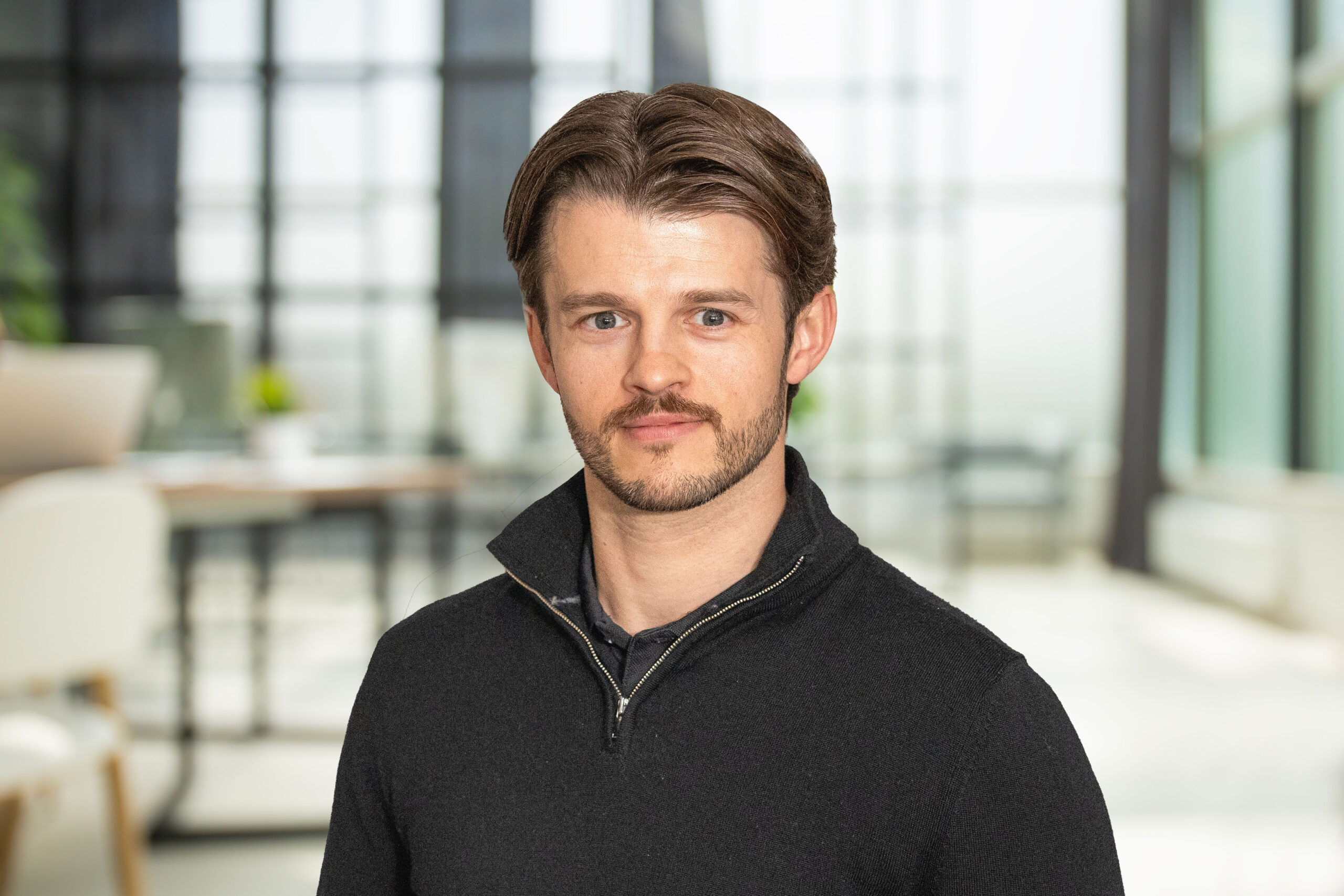 Business office without people with blurred bokeh background