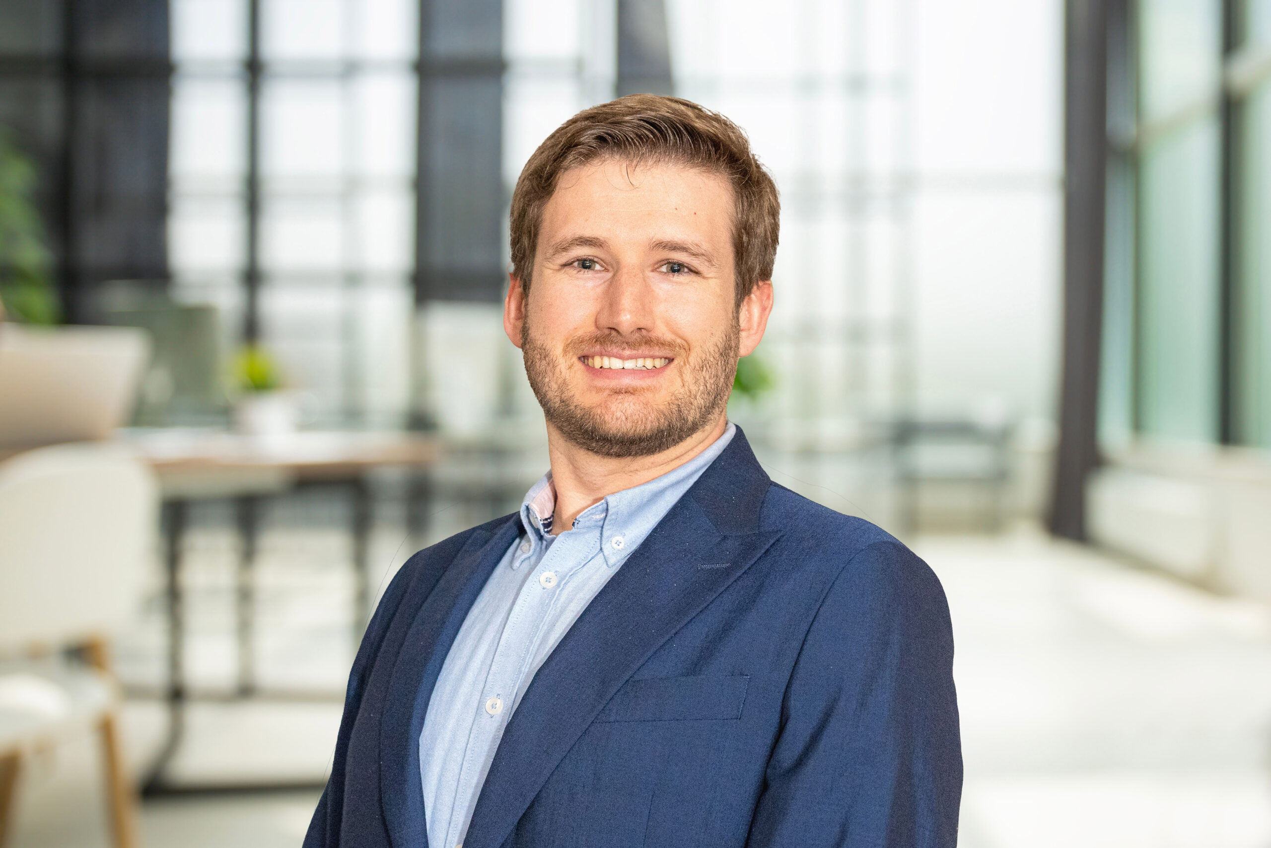 Business office without people with blurred bokeh background