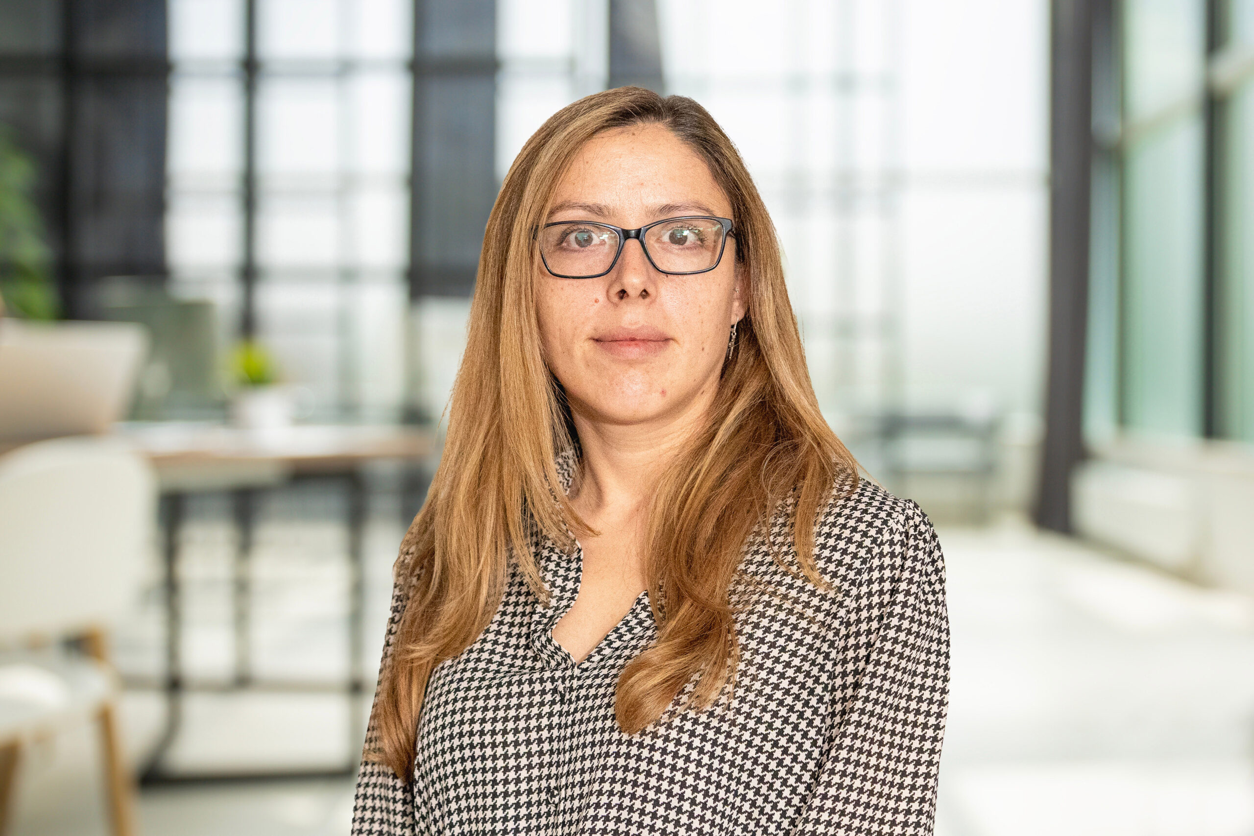 Business office without people with blurred bokeh background