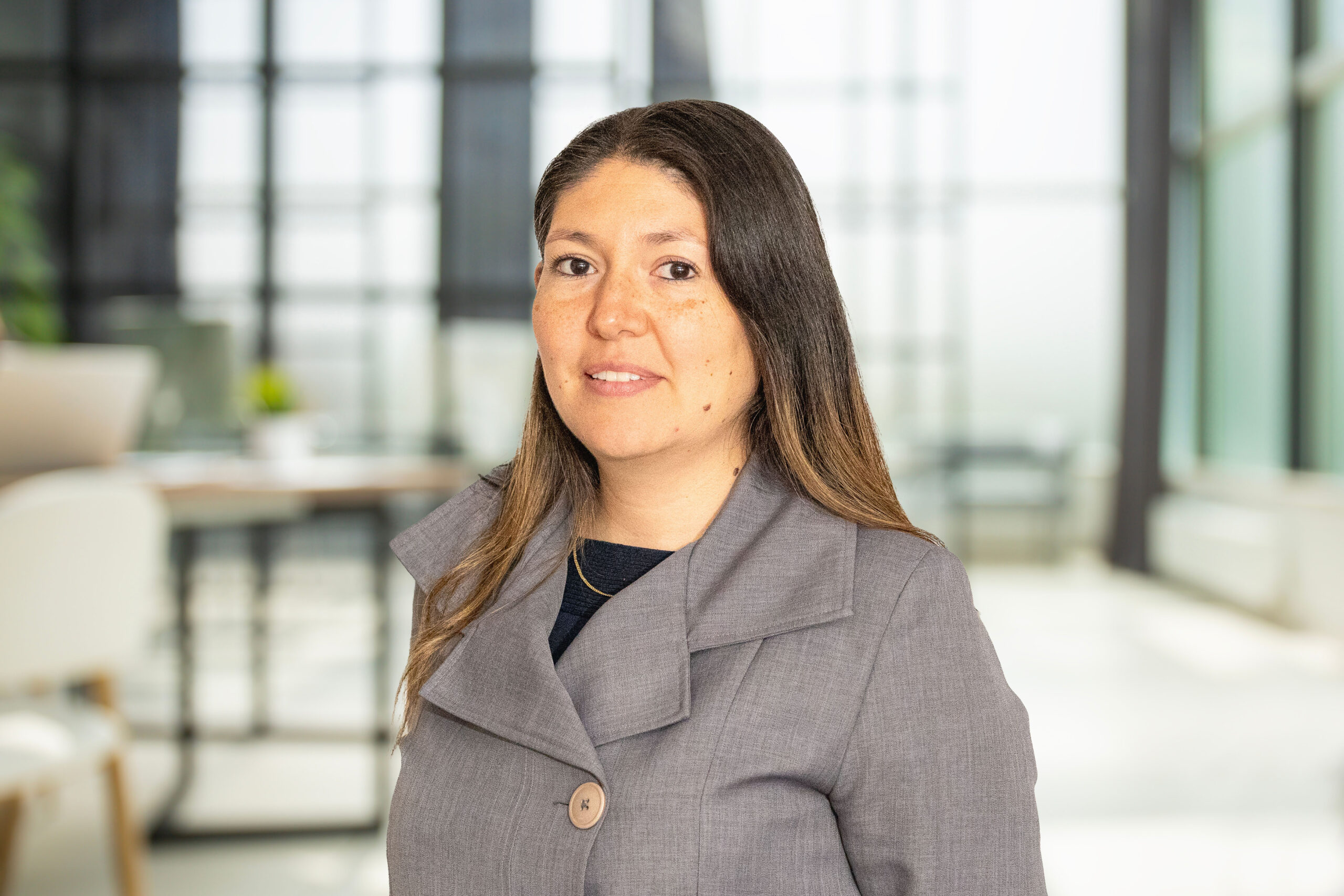 Business office without people with blurred bokeh background