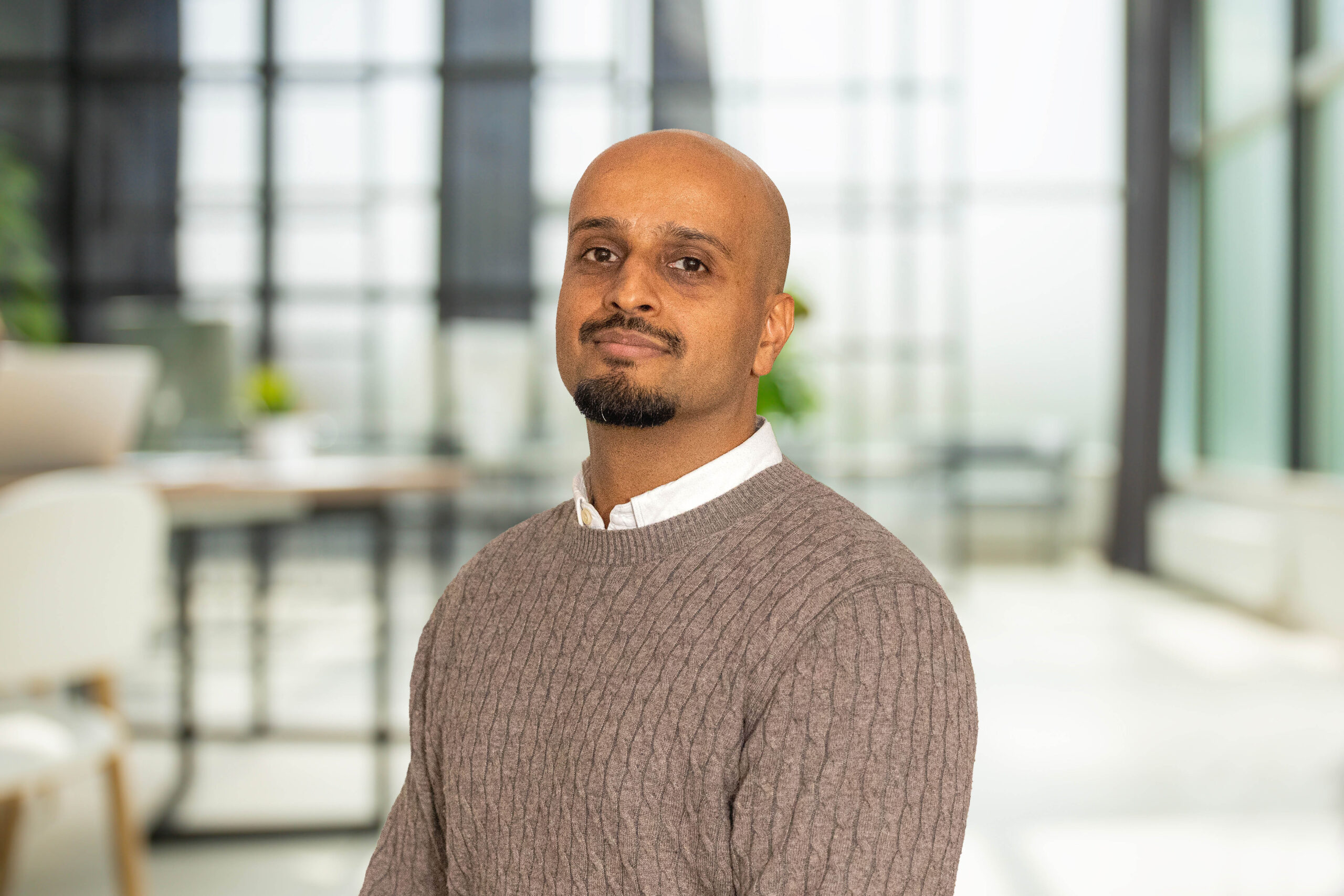 Business office without people with blurred bokeh background