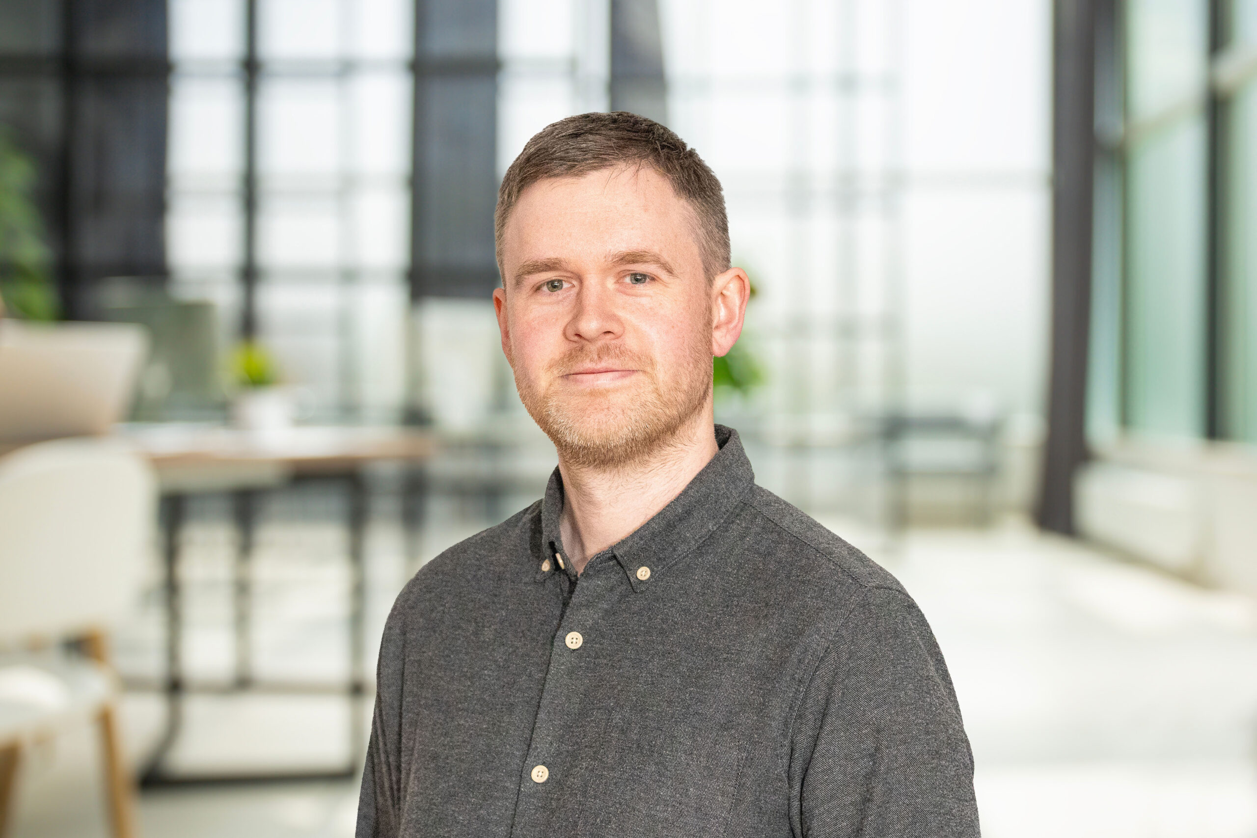 Business office without people with blurred bokeh background